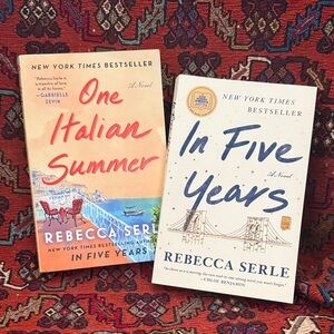Book Club Fiction Books by Rebecca Serle “In Five Years” & “One Italian Summer”